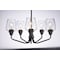 Maxim Lighting Goblet 5-Light 23" Wide Black / Satin Nickel Chandelier 26125CLBKSN - alternate 2